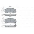 Jeu de 4 plaquettes de frein avant BOSCH 0 986 494 754 - Visuel 1