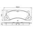 Jeu de 4 plaquettes de frein avant BOSCH 0 986 494 806 - Visuel 1