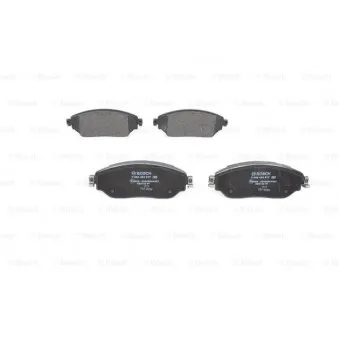 Jeu de 4 plaquettes de frein avant BOSCH 0 986 494 817