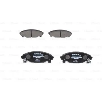 Jeu de 4 plaquettes de frein avant BOSCH 0 986 494 853
