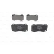 Jeu de 4 plaquettes de frein avant BOSCH 0 986 494 870 - Visuel 1
