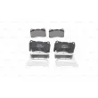 Jeu de 4 plaquettes de frein avant BOSCH 0 986 494 880 - Visuel 1