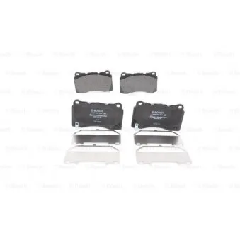 Jeu de 4 plaquettes de frein avant BOSCH 0 986 494 880