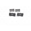 Jeu de 4 plaquettes de frein avant BOSCH 0 986 494 880 - Visuel 3