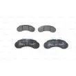 Jeu de 4 plaquettes de frein avant BOSCH 0 986 494 942 - Visuel 1