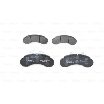Jeu de 4 plaquettes de frein avant BOSCH 0 986 494 942