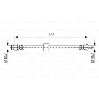 Flexible de frein BOSCH 1 987 476 035