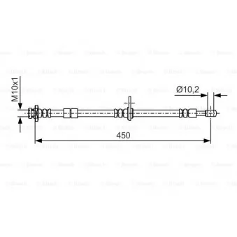 Flexible de frein BOSCH 1 987 476 379