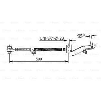 Flexible de frein BOSCH 1 987 476 865