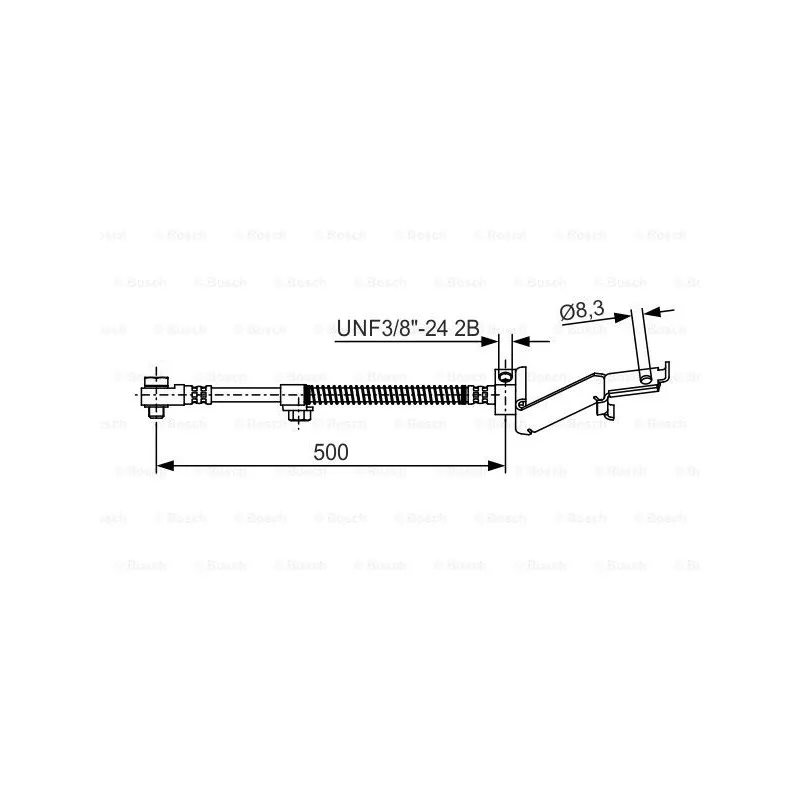 Flexible de frein BOSCH 1 987 476 865