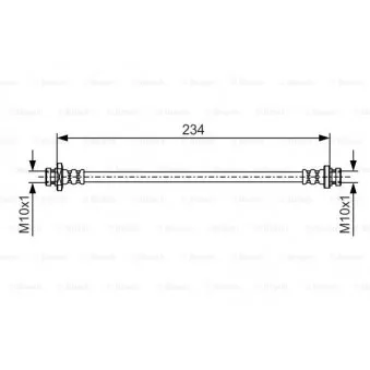 Flexible de frein BOSCH 1 987 481 079