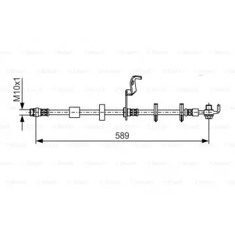 Flexible de frein BOSCH 1 987 481 102