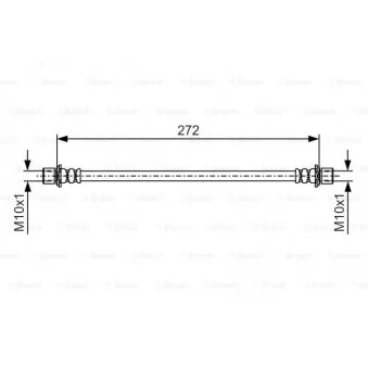 Flexible de frein BOSCH 1 987 481 192