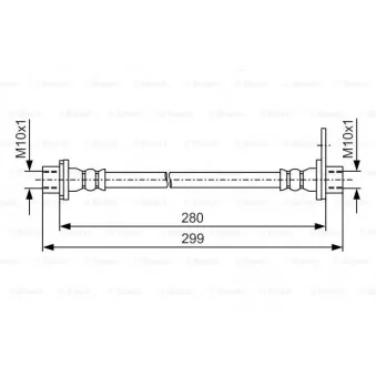 Flexible de frein BOSCH 1 987 481 441