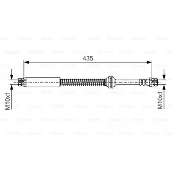 Flexible de frein BOSCH 1 987 481 459