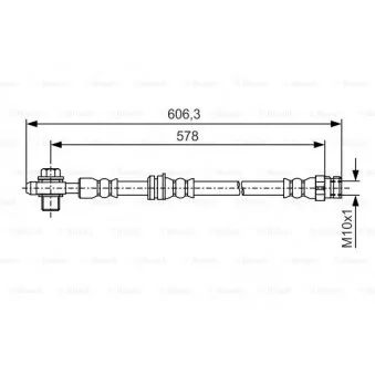 Flexible de frein BOSCH 1 987 481 460