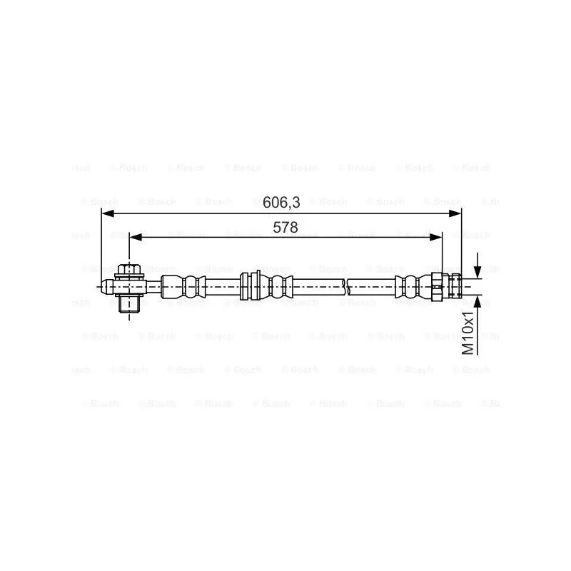 Flexible de frein BOSCH 1 987 481 460