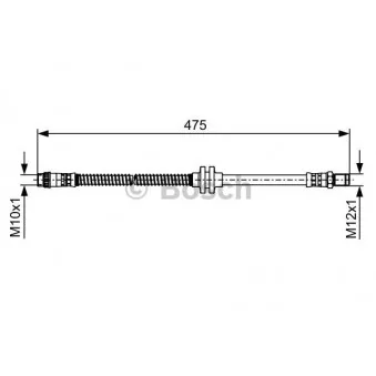 Flexible de frein BOSCH 1 987 481 496