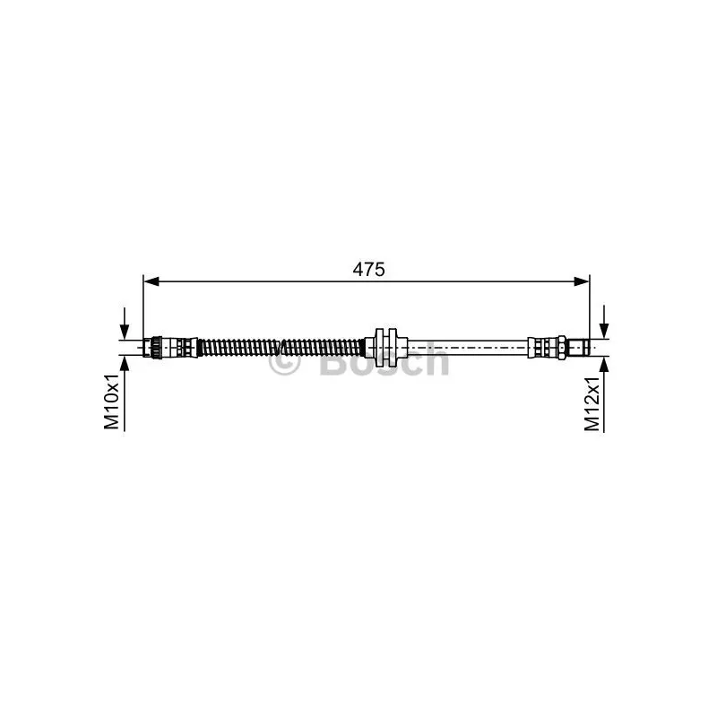 Flexible de frein BOSCH 1 987 481 496