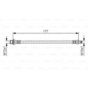 Flexible de frein BOSCH 1 987 481 527