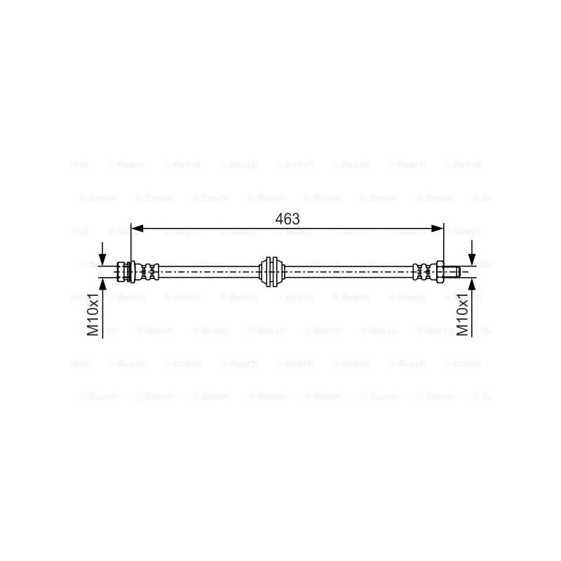 Flexible de frein BOSCH 1 987 481 544