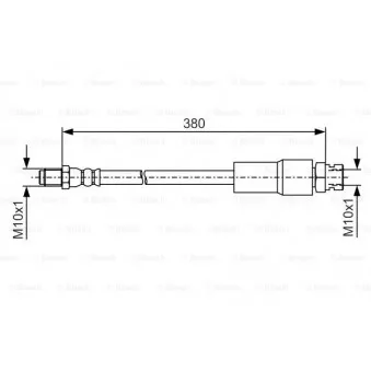 Flexible de frein BOSCH 1 987 481 547