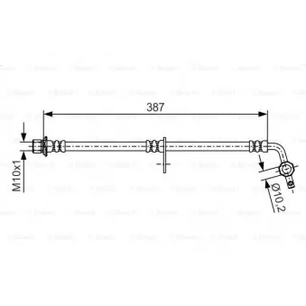 Flexible de frein BOSCH 1 987 481 550