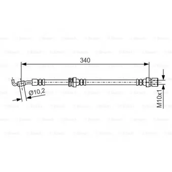 Flexible de frein BOSCH 1 987 481 627