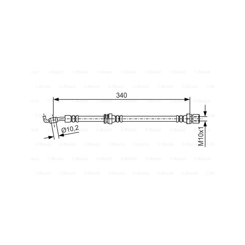Flexible de frein BOSCH 1 987 481 627