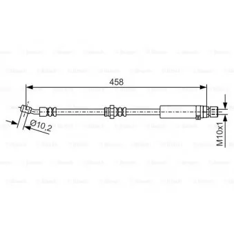 Flexible de frein BOSCH 1 987 481 661