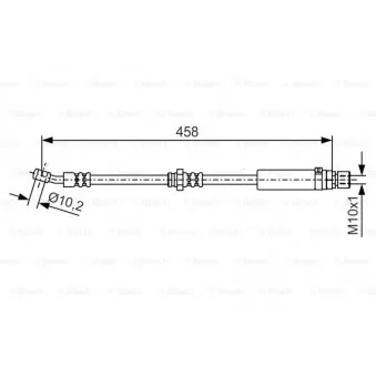 Flexible de frein BOSCH 1 987 481 663