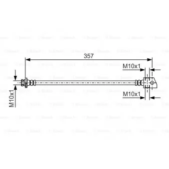 Flexible de frein BOSCH 1 987 481 719