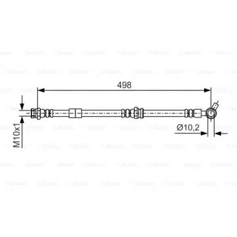 Flexible de frein BOSCH 1 987 481 720
