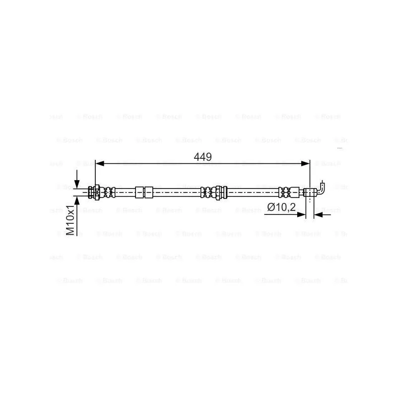 Flexible de frein BOSCH 1 987 481 722