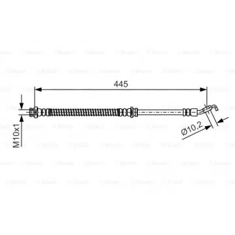 Flexible de frein BOSCH 1 987 481 723