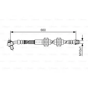 Flexible de frein BOSCH 1 987 481 A48