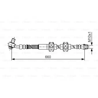 Flexible de frein BOSCH 1 987 481 A49