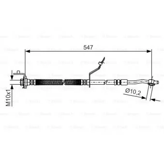 Flexible de frein BOSCH 1 987 481 A55
