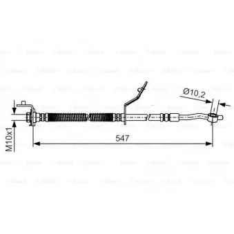 Flexible de frein BOSCH 1 987 481 A56