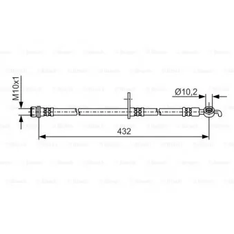 Flexible de frein BOSCH 1 987 481 A57