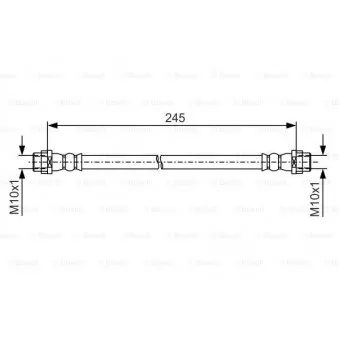 Flexible de frein BOSCH 1 987 481 A61