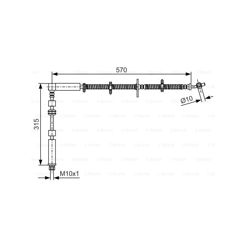 Flexible de frein BOSCH 1 987 481 A64