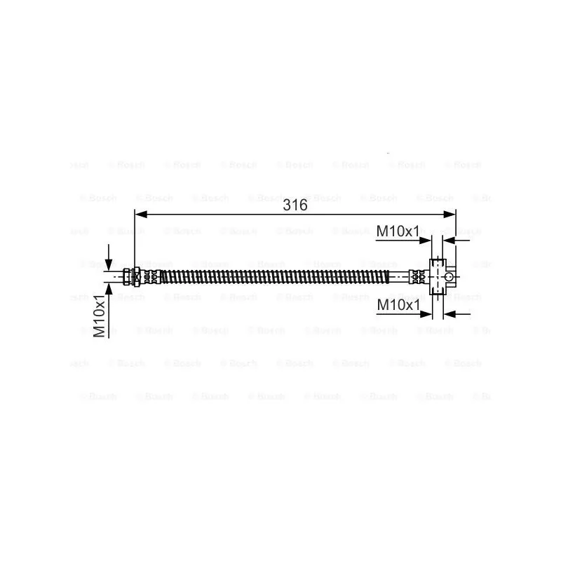 Flexible de frein BOSCH 1 987 481 A65