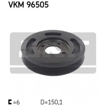 Poulie, vilebrequin SKF VKM 96505