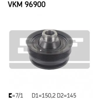 Poulie, vilebrequin SKF VKM 96900