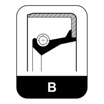 Bague d'étanchéité, différentiel ELRING 219.568