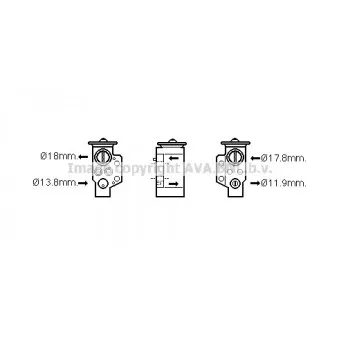 Détendeur, climatisation AVA QUALITY COOLING AI1351