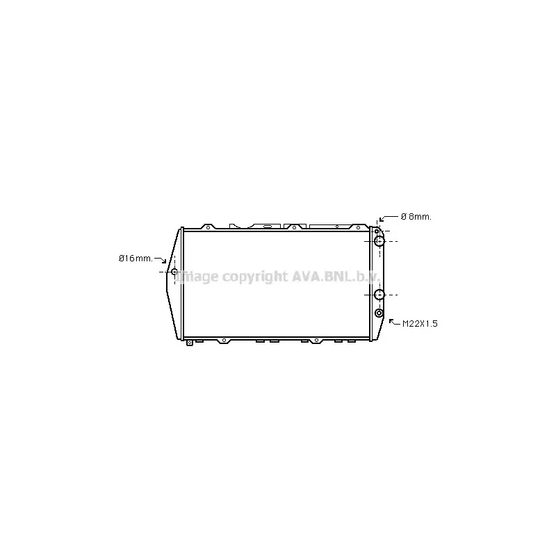Radiateur, refroidissement du moteur AVA QUALITY COOLING AI2019