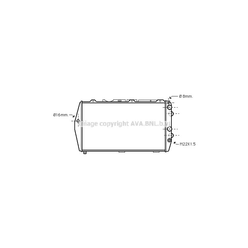 Radiateur, refroidissement du moteur AVA QUALITY COOLING AI2023