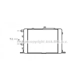 Radiateur, refroidissement du moteur AVA QUALITY COOLING AI2024